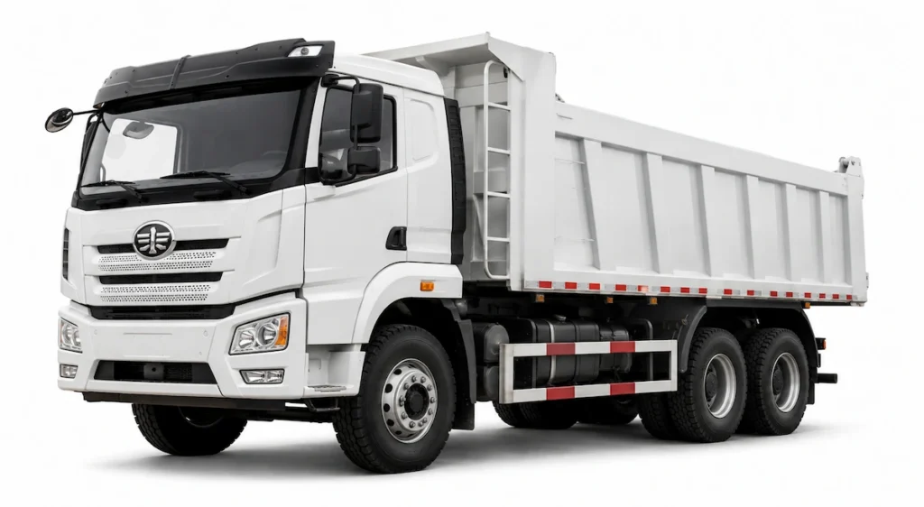 Аренда мощного самосвала FAW CA 3252 для карьерных и земляных работ в ДНР. Оперативная доставка тяжелых грузов на объект.